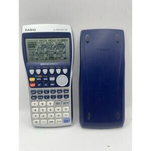 Casio Graphing Calculators fx-9860GII SD With SD Card Slot Blue for School USED